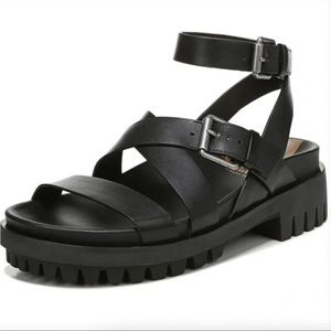 COPY - Sam Edelman New York flawless condition size 5.5 black strapped chunky s…